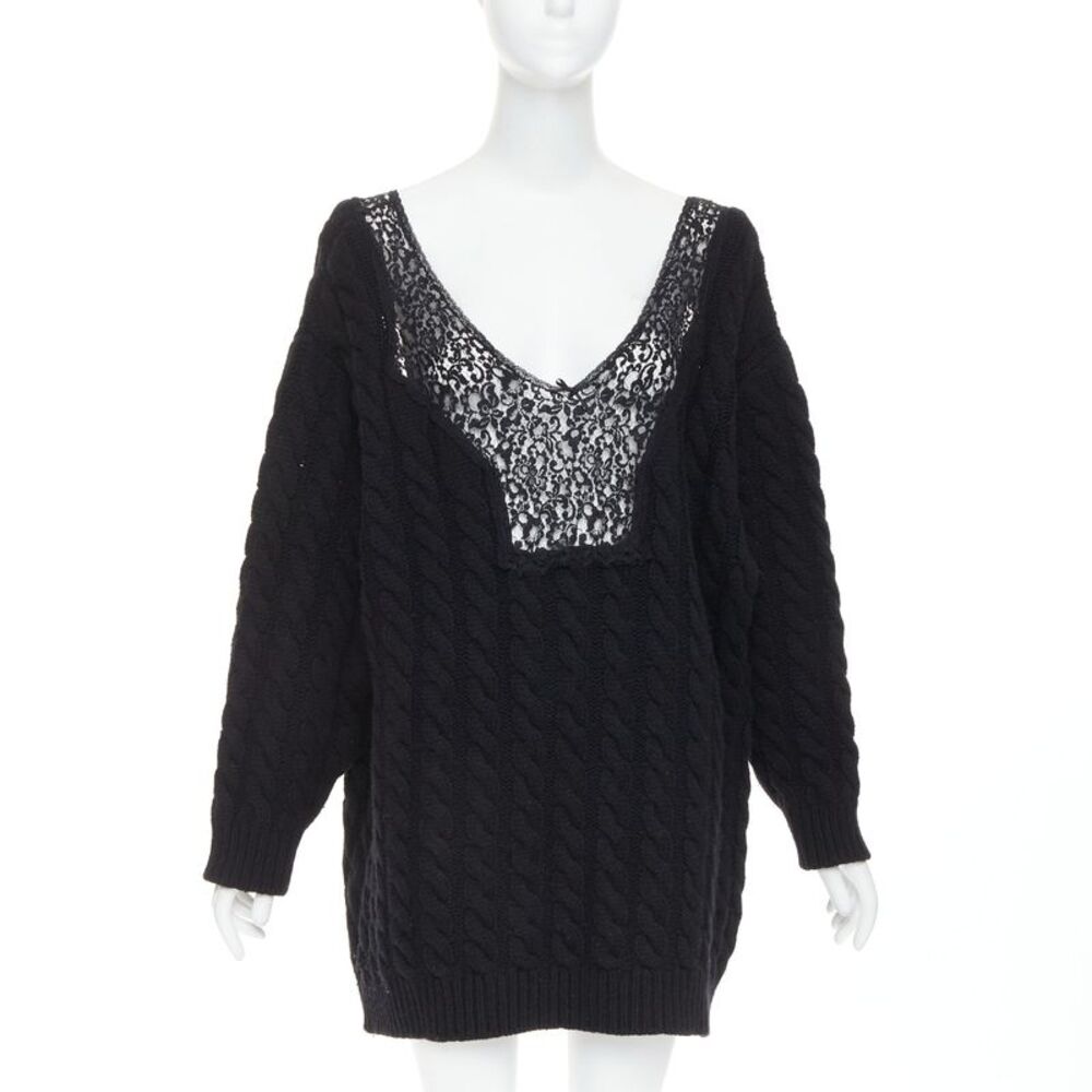 Balenciaga 2017 Wool Cable Knit Sweater